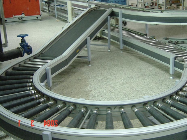 滾柱輸送機(jī)，滾道輸送機(jī)實例圖